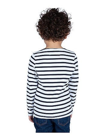 Marinière coton Bio 'Breizh Océan' T-Shirt rayé épais mixte, garçon ou fille