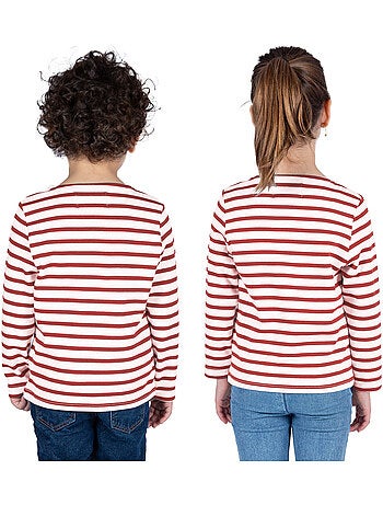 Marinière coton Bio 'Breizh Océan' T-Shirt rayé épais mixte, garçon ou fille