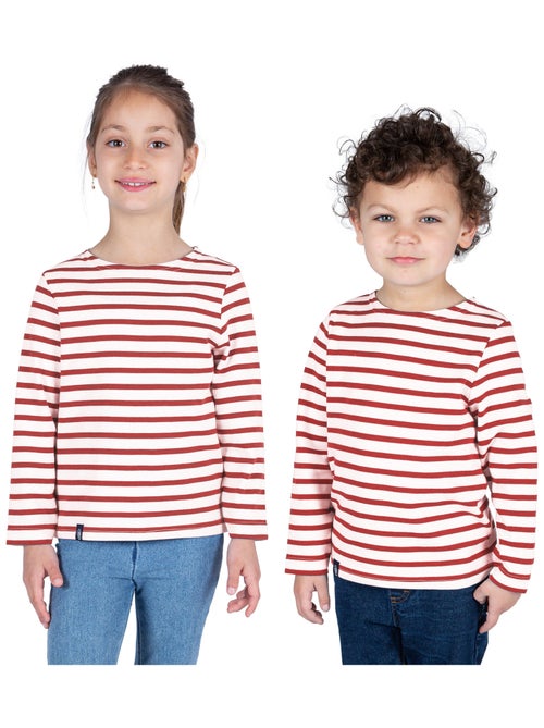 Marinière coton Bio 'Breizh Océan' T-Shirt rayé épais mixte, garçon ou fille - Kiabi