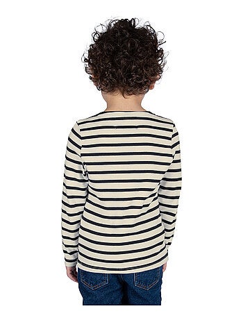 Marinière coton Bio 'Breizh Océan' T-Shirt rayé épais mixte, garçon ou fille