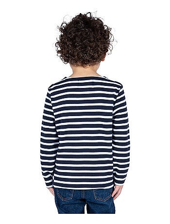 Marinière coton Bio 'Breizh Océan' T-Shirt rayé épais mixte, garçon ou fille