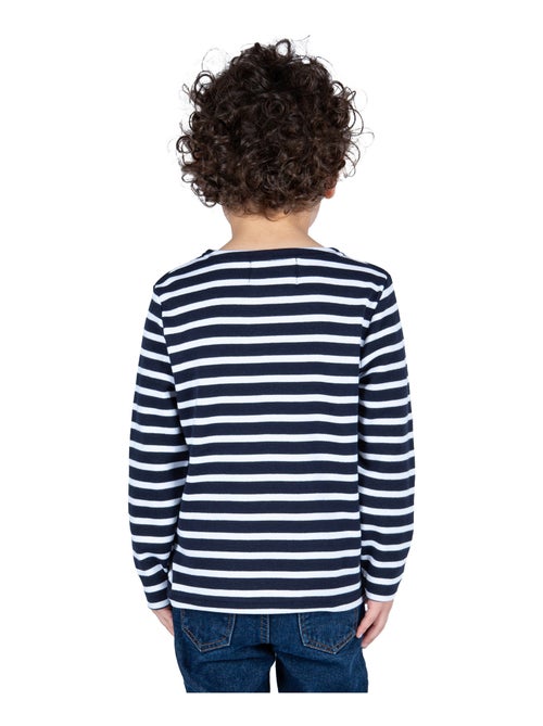 Marinière coton Bio 'Breizh Océan' T-Shirt rayé épais mixte, garçon ou fille - Kiabi