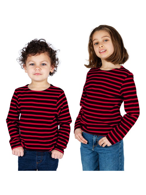 Marinière coton Bio 'Breizh Océan' T-Shirt rayé épais mixte, garçon ou fille - Kiabi