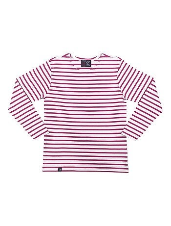 Marinière coton Bio 'Breizh Océan' T-Shirt rayé épais mixte, garçon ou fille