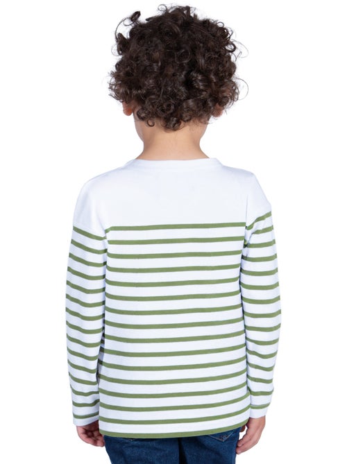 Marinière Coton BIO 'Breizh Océan', Tee Shirt Enfant Garcon ou Fille Manches Longues - Kiabi Marinière Coton BIO 'Breizh Océan', Tee Shirt Enfant Garcon ou Fille Manches Longues - Kiabi
