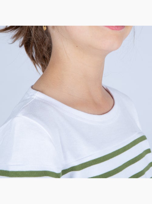 Marinière Coton BIO 'Breizh Océan', Tee Shirt Enfant Garcon ou Fille Manches Longues - Kiabi Marinière Coton BIO 'Breizh Océan', Tee Shirt Enfant Garcon ou Fille Manches Longues - Kiabi