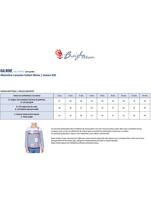 Marinière Coton BIO 'Breizh Océan', Tee Shirt Enfant Garcon ou Fille Manches Longues - Kiabi Marinière Coton BIO 'Breizh Océan', Tee Shirt Enfant Garcon ou Fille Manches Longues - Kiabi