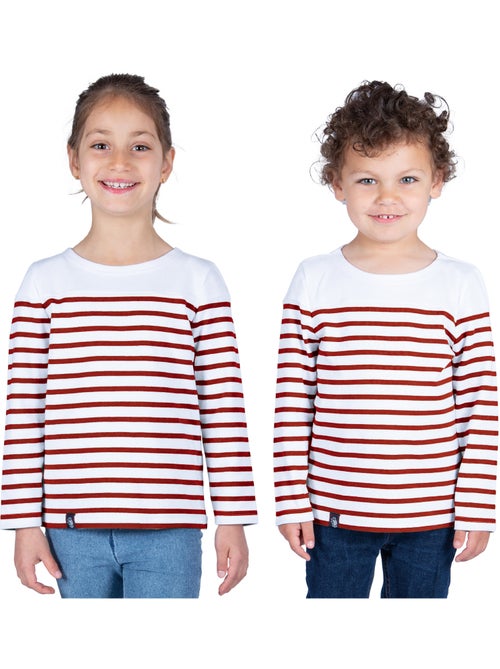Marinière Coton BIO 'Breizh Océan', Tee Shirt Enfant Garcon ou Fille Manches Longues - Kiabi Marinière Coton BIO 'Breizh Océan', Tee Shirt Enfant Garcon ou Fille Manches Longues - Kiabi