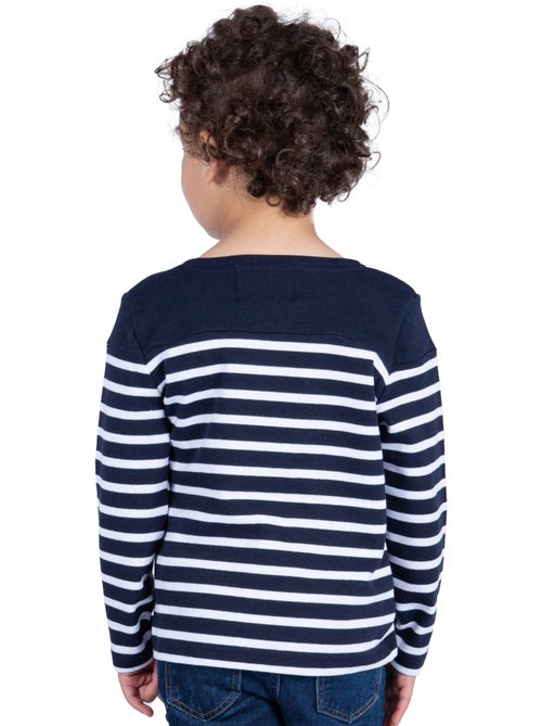 Marinière Coton BIO 'Breizh Océan', Tee Shirt Enfant Garcon ou Fille Manches Longues - Kiabi Marinière Coton BIO 'Breizh Océan', Tee Shirt Enfant Garcon ou Fille Manches Longues - Kiabi
