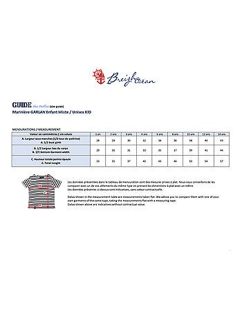 Marinière Coton BIO, de 1 à 14 ans - Création française 'Breizh Océan', tee shirt enfant mixte