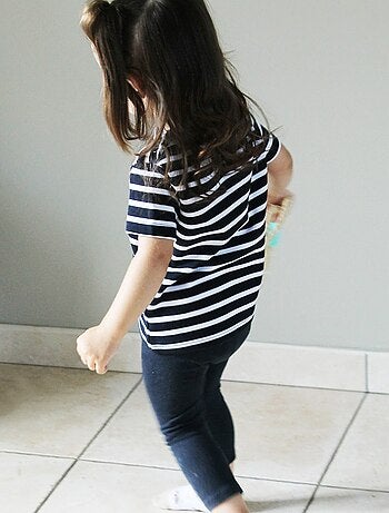 Marinière Coton BIO, de 1 à 14 ans - Création française 'Breizh Océan', tee shirt enfant mixte