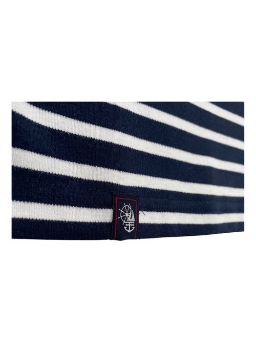 Marinière Coton BIO, de 1 à 14 ans - Création française 'Breizh Océan', tee shirt enfant mixte - Kiabi