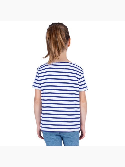 Marinière Coton BIO manches courtes 'Breizh Océan', tee shirt enfant mixte - Kiabi Marinière Coton BIO manches courtes 'Breizh Océan', tee shirt enfant mixte - Kiabi