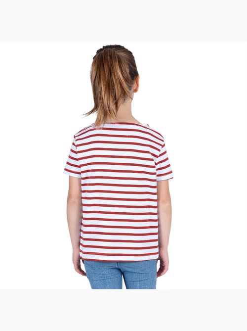 Marinière Coton BIO manches courtes 'Breizh Océan', tee shirt enfant mixte - Kiabi Marinière Coton BIO manches courtes 'Breizh Océan', tee shirt enfant mixte - Kiabi