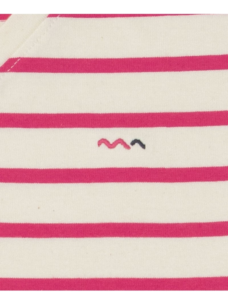 Marinière éco-conçue - Terre de Marins Beige/Rose - Kiabi