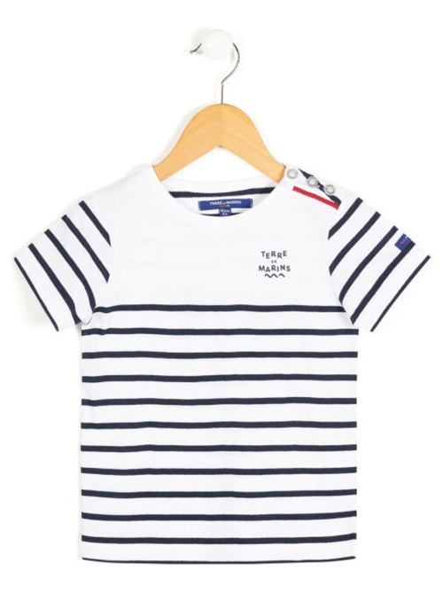 Marinière Enfant rayé bleu marine - Kiabi