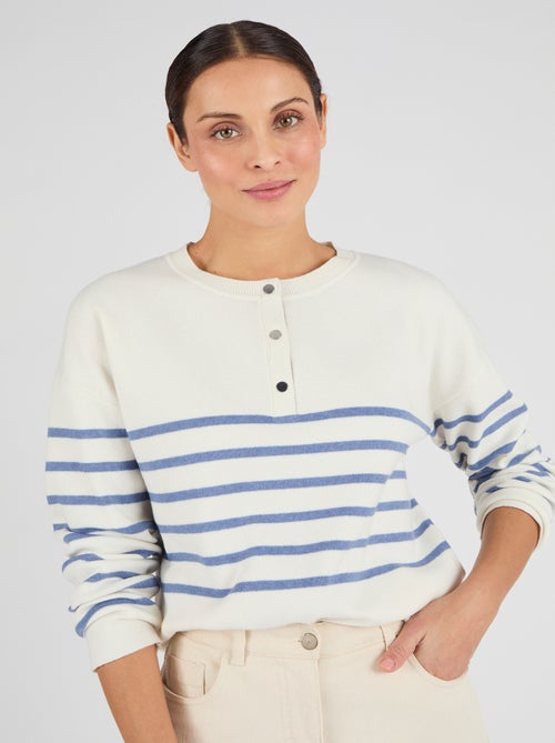 Marinière esprit sweat Thermolactyl - Damart - Kiabi