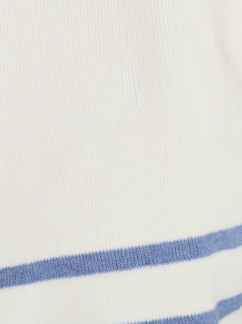 Marinière esprit sweat Thermolactyl - Damart Blanc - Kiabi