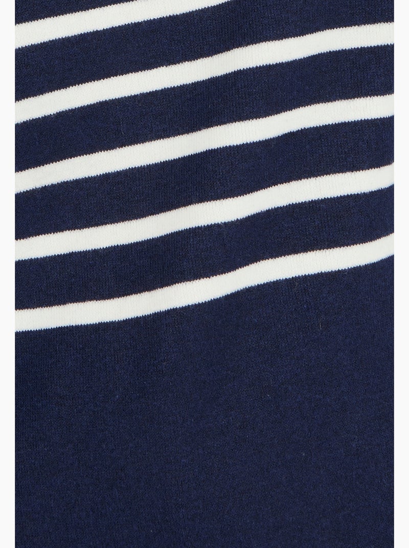 Marinière esprit sweat Thermolactyl - Damart Bleu - Kiabi