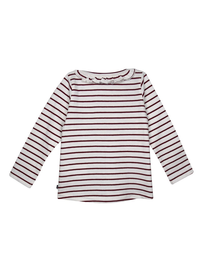 MARINIERE FILLE FIDELIA Blanc - Kiabi