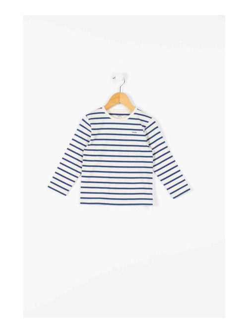 Marinière Garçon éco-conçue bleu/blanc - Kiabi