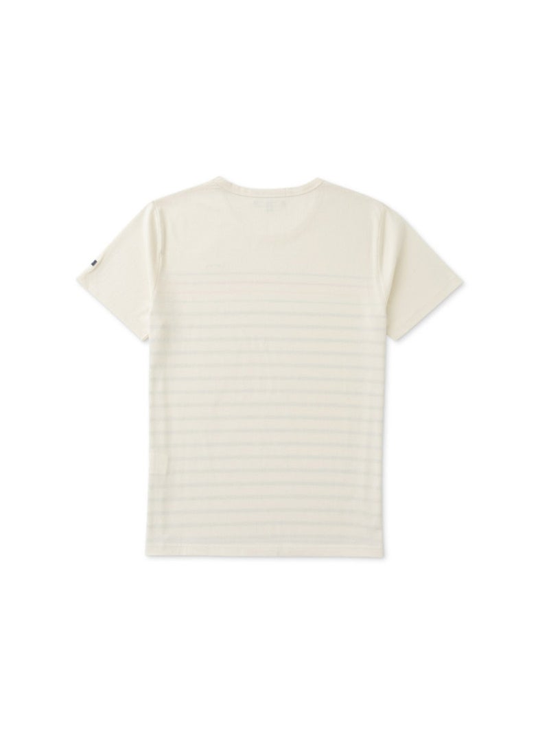 Mariniere manches courtes - Terre de Marins Blanc Bleu marine - Kiabi