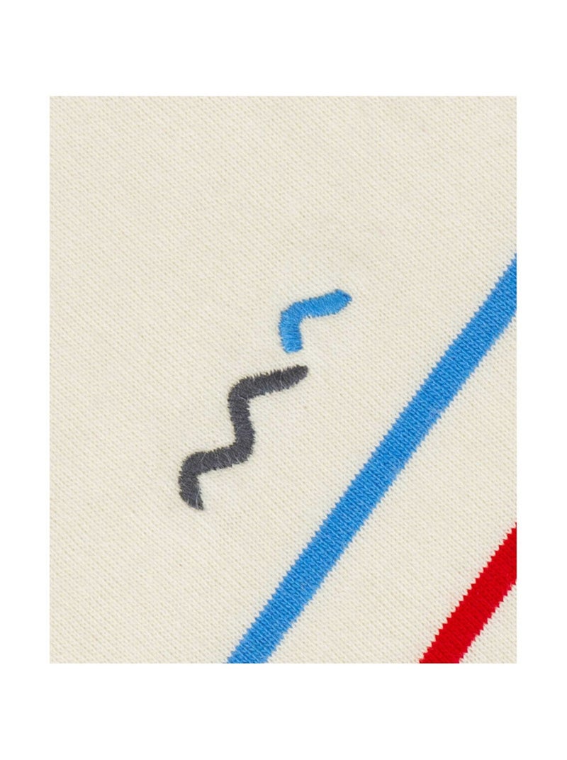 Mariniere manches courtes - Terre de Marins Blanc Bleu marine - Kiabi