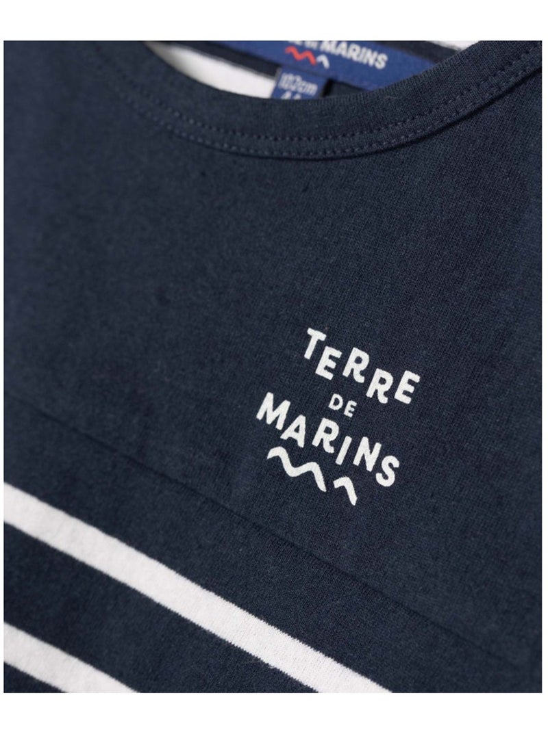 Mariniere manches courtes - Terre de Marins Bleu Blanc - Kiabi