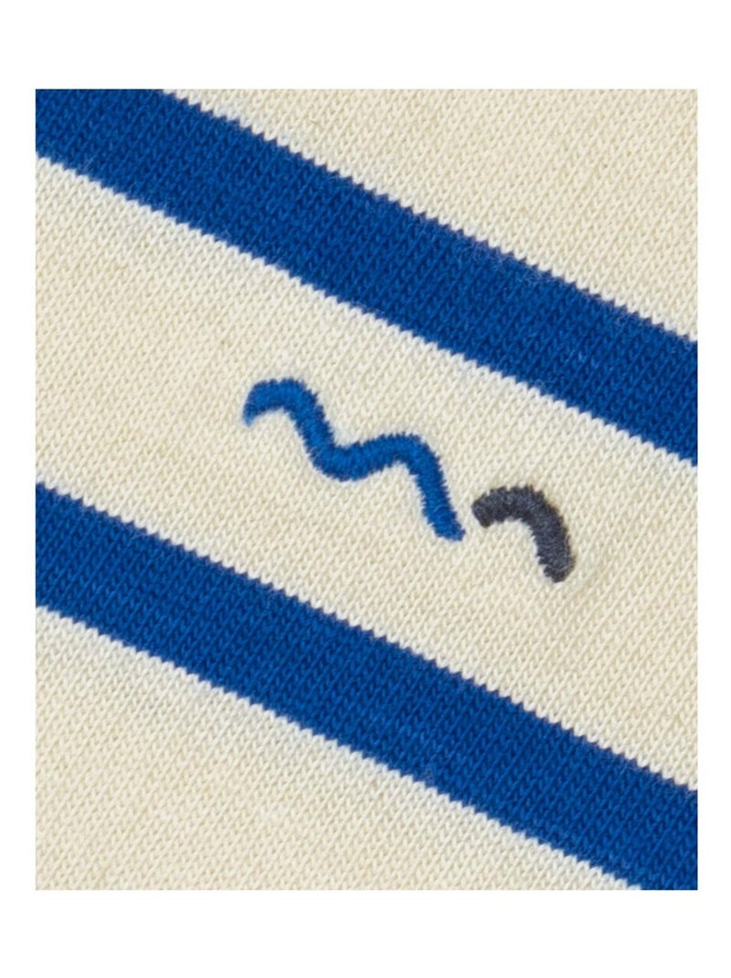 Mariniere manches courtes - Terre de Marins Gris Bleu - Kiabi