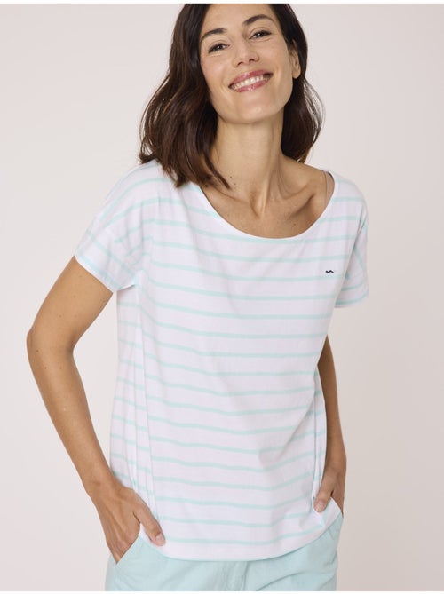 Mariniere manches courtes 100% coton - Terre de Marins - Kiabi