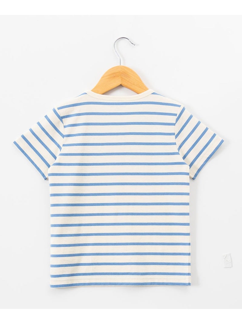 Mariniere manches courtes 100% coton - Terre de Marins Multicolore - Kiabi