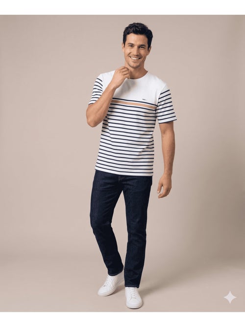 Mariniere manches courtes 100% coton - Terre de Marins - Kiabi