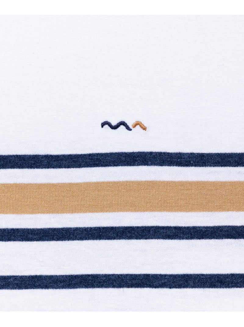 Mariniere manches courtes 100% coton - Terre de Marins Multicolore - Kiabi