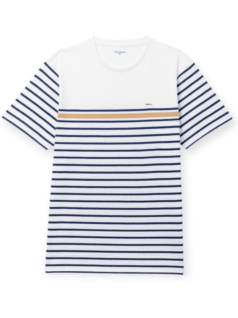 Mariniere manches courtes 100% coton - Terre de Marins Multicolore - Kiabi