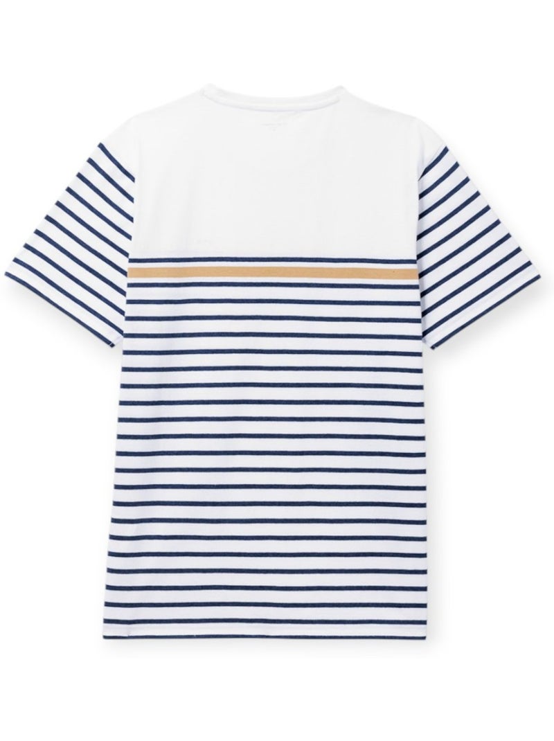 Mariniere manches courtes 100% coton - Terre de Marins Multicolore - Kiabi