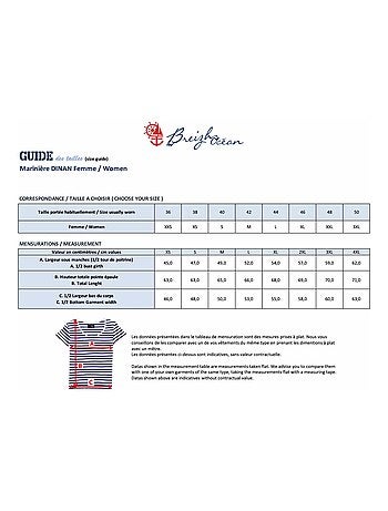 Marinière Manches Courtes 'Breizh Océan', T-shirt Été, 100% Coton léger