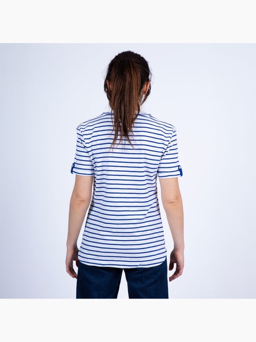 Marinière manches courtes Femme en Coton Bio 'Breizh Océan', Tshirt femme Rayé - Kiabi Marinière manches courtes Femme en Coton Bio 'Breizh Océan', Tshirt femme Rayé - Kiabi