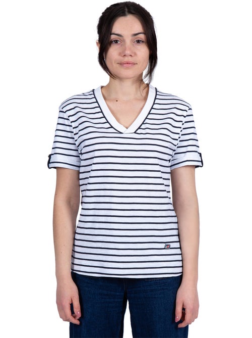 Marinière manches courtes Femme en Coton Bio 'Breizh Océan', Tshirt femme Rayé - Kiabi Marinière manches courtes Femme en Coton Bio 'Breizh Océan', Tshirt femme Rayé - Kiabi