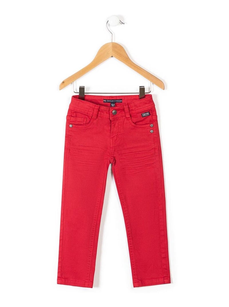 Mariniere manches courtes gris beige rayé bleu clair Fille - Terre de Marins Rouge - Kiabi
