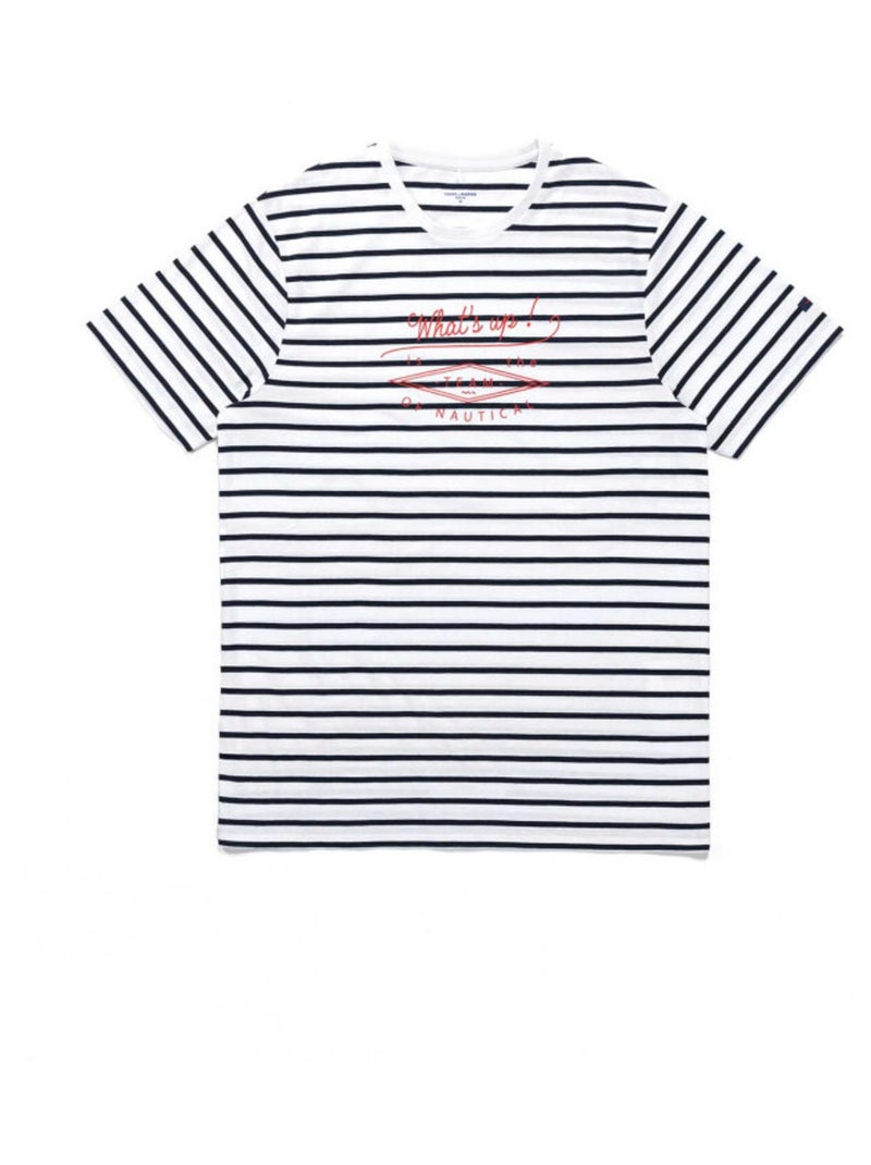 Marinière manches courtes Homme Blanc Bleu - Kiabi