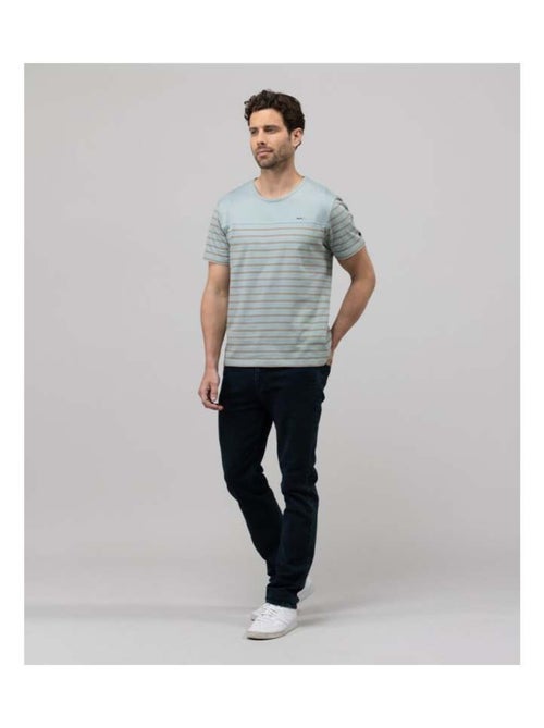 Marinière manches courtes Homme vert/beige - Kiabi