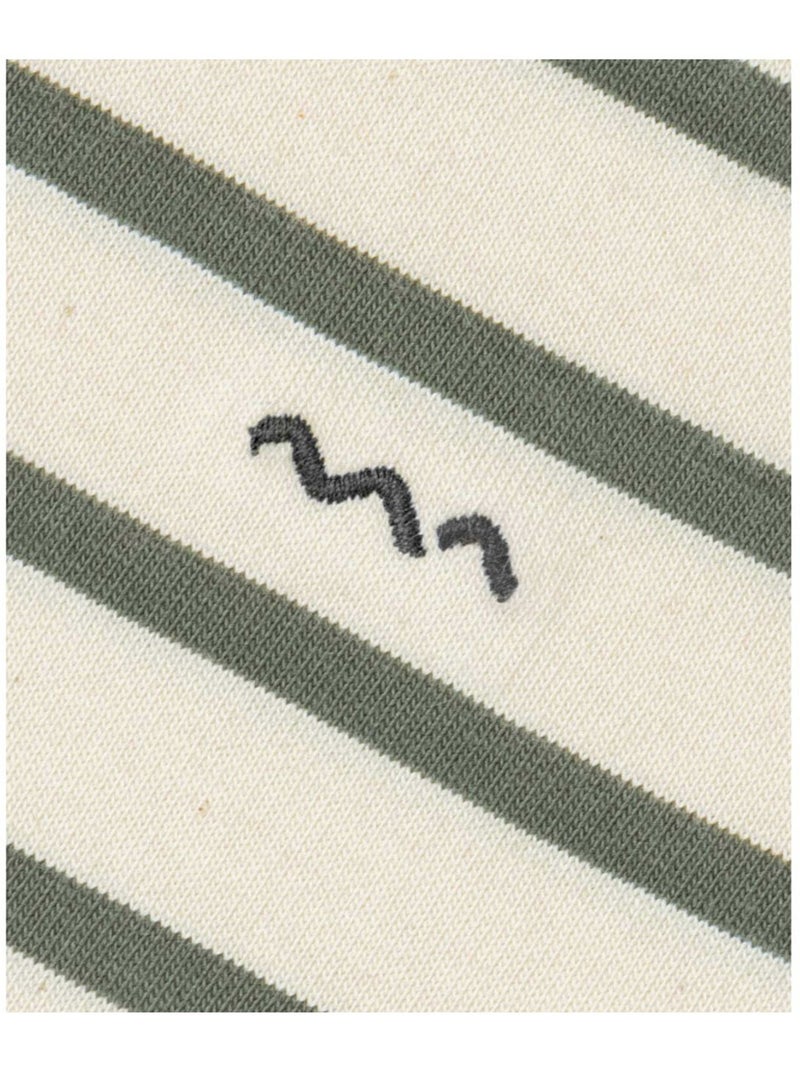 Mariniere manches longues - Terre de Marins Beige/Vert - Kiabi