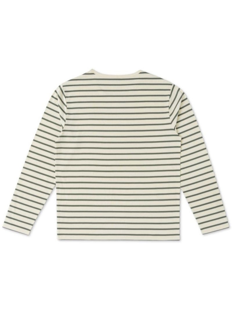 Mariniere manches longues - Terre de Marins Beige/Vert - Kiabi