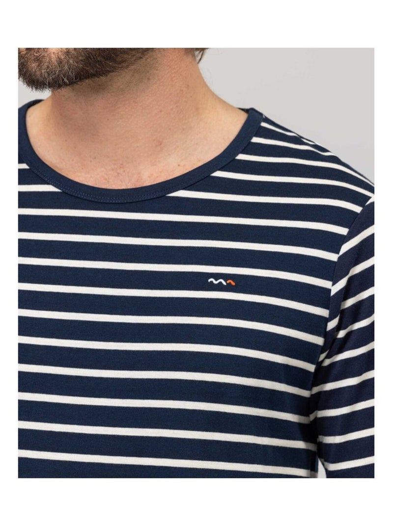Mariniere manches longues - Terre de Marins Bleu Beige - Kiabi