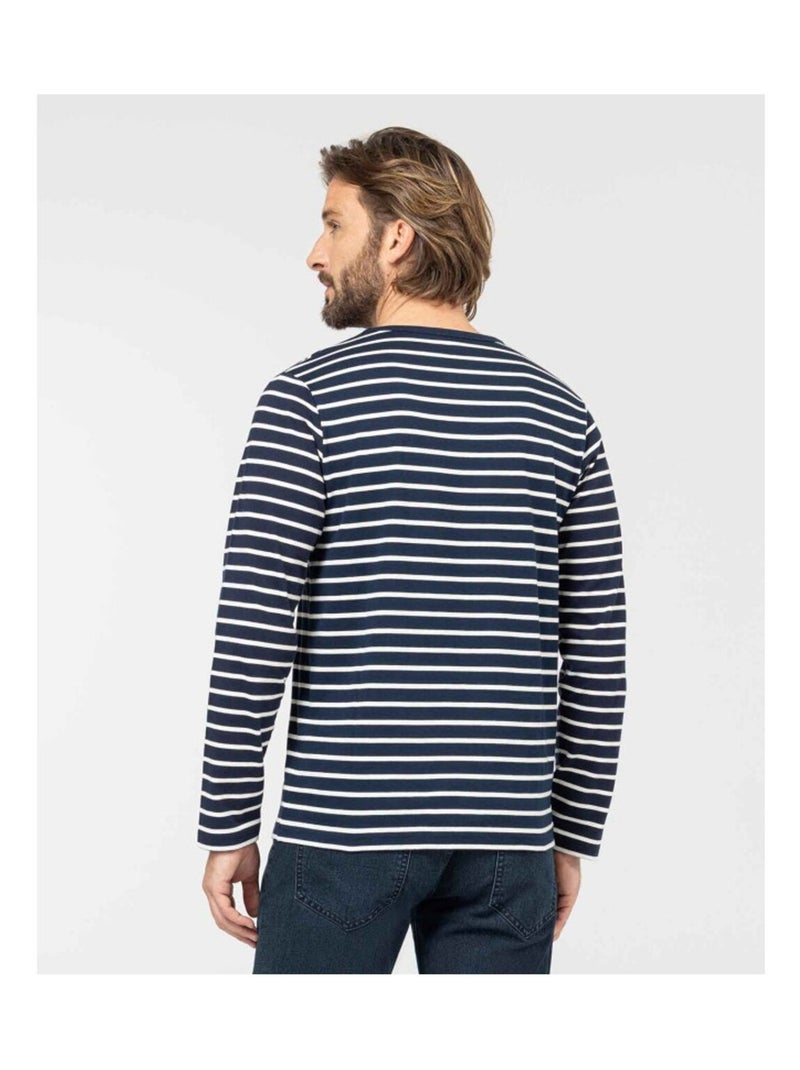 Mariniere manches longues - Terre de Marins Bleu Beige - Kiabi