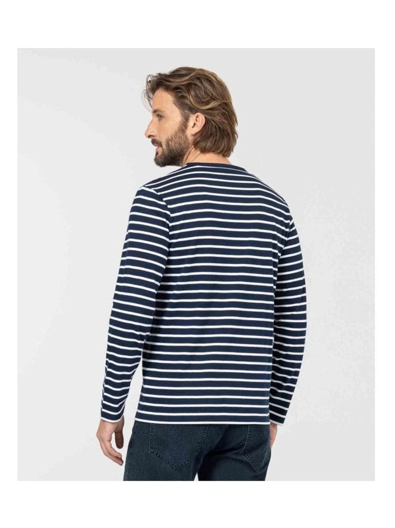 Mariniere manches longues - Terre de Marins Bleu Blanc - Kiabi