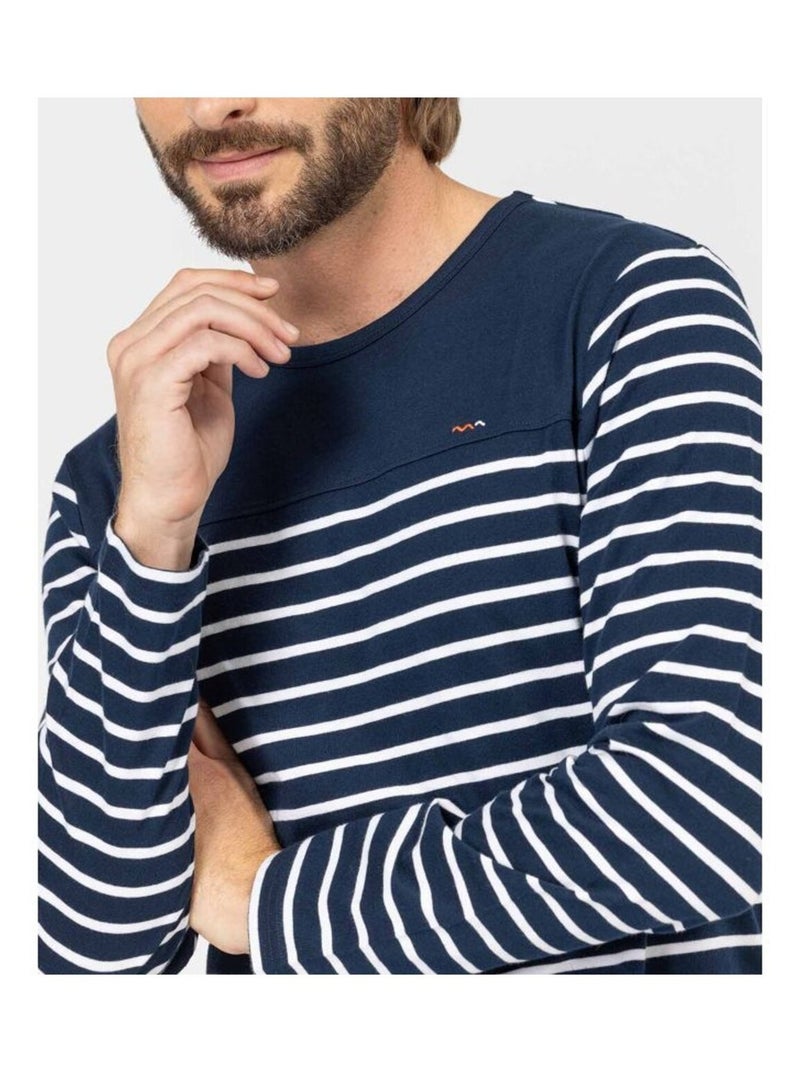 Mariniere manches longues - Terre de Marins Bleu Blanc - Kiabi