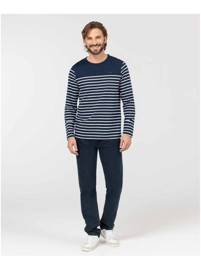 Mariniere manches longues - Terre de Marins Bleu Blanc - Kiabi