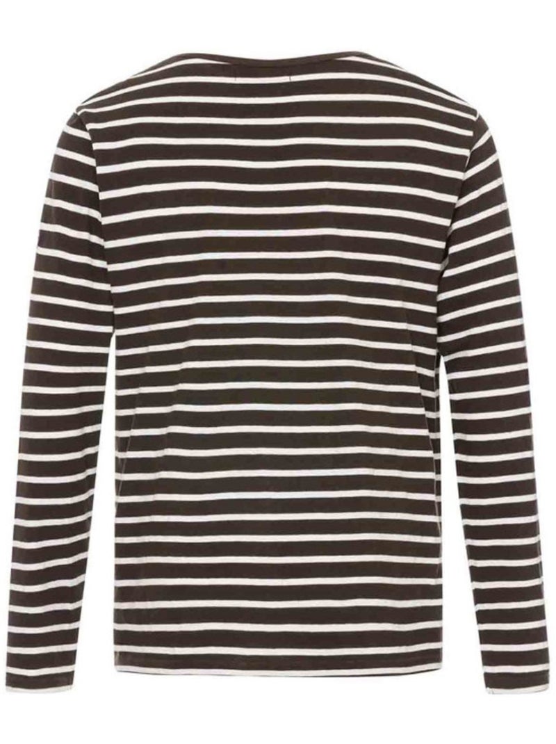 Mariniere manches longues - Terre de Marins Marron foncé - Kiabi