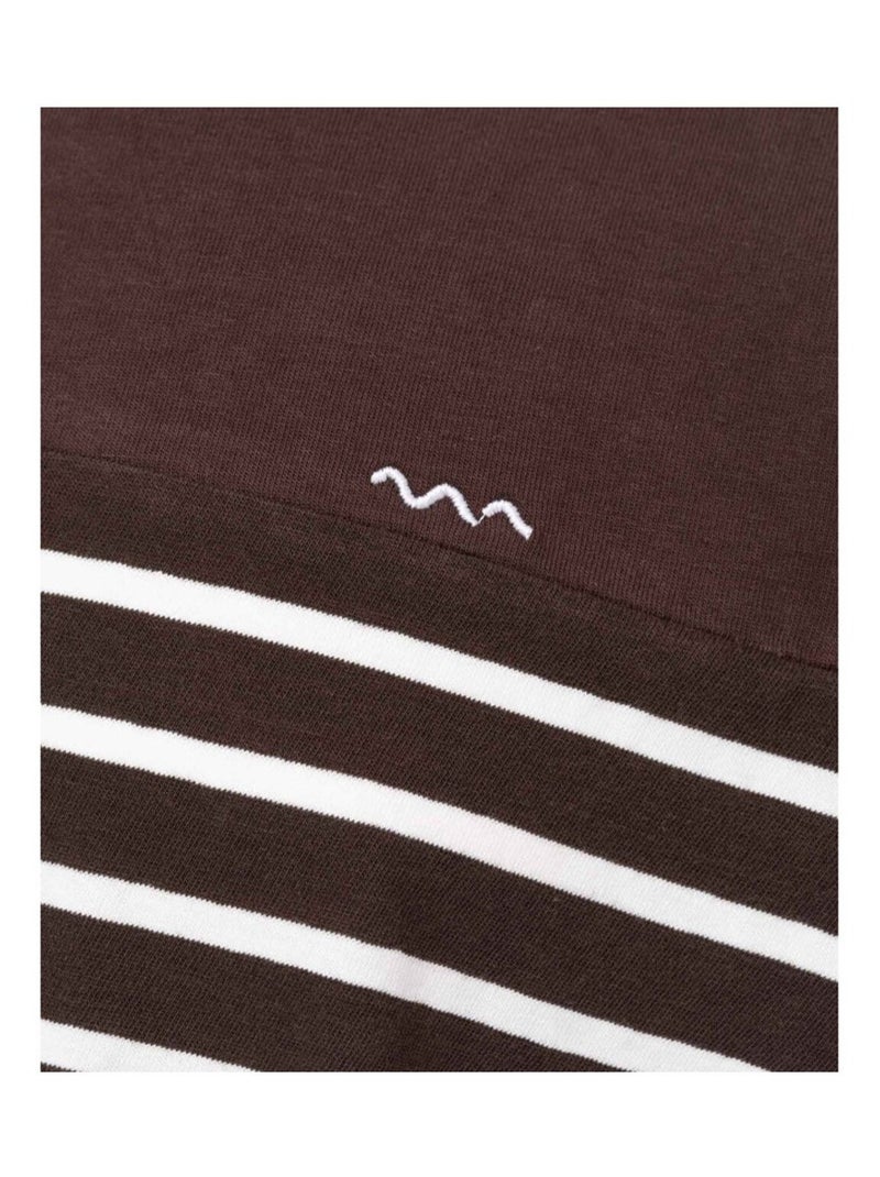 Mariniere manches longues - Terre de Marins Marron foncé - Kiabi